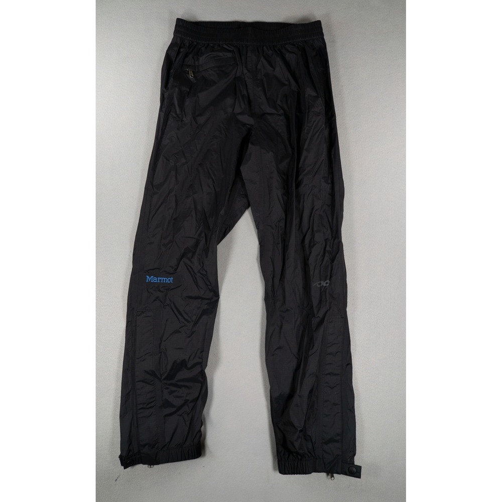 Marmot PreCip Eco Rain Pants Womens Medium Black Waterproof Hiking Trousers - Picture 2 of 11
